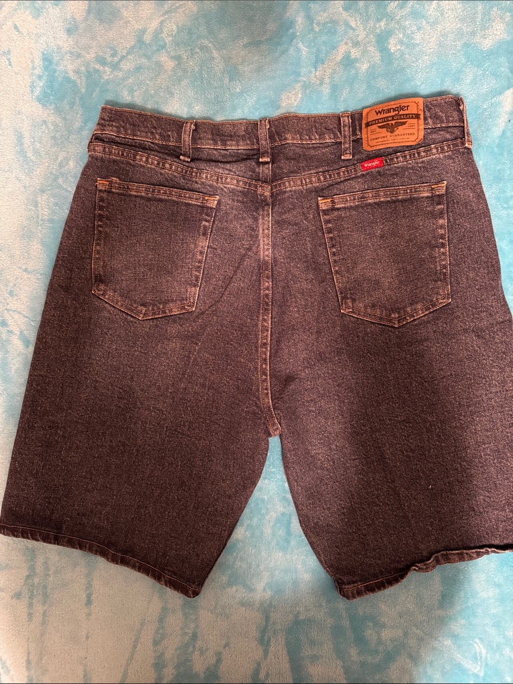 Wrangler Blackwashed Denim Jean Shorts